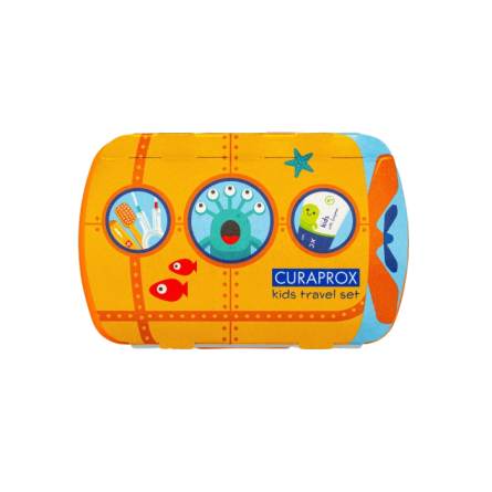 CURAPROX Travel set KIDS oranžový