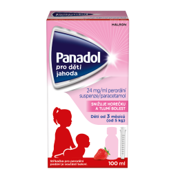 PANADOL Pro děti jahoda 24 mg/ml suspenze 100 ml