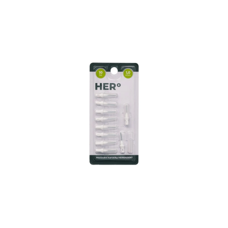 HERBADENT HER° Mezizubní kartáček 1,0 mm bílý 10 ks