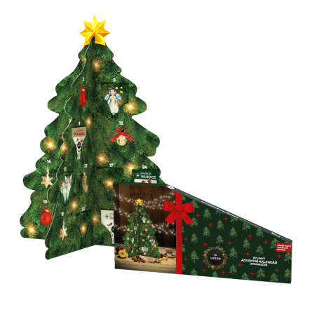 LEROS Bylinný adventní kalendář stromeček 24 sáčků