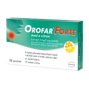 OROFAR FORTE med a citron 24 pastilek