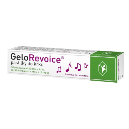 MEDINDEX GeloRevoice pastilky do krku bezinka-bez mentolu 20 ks