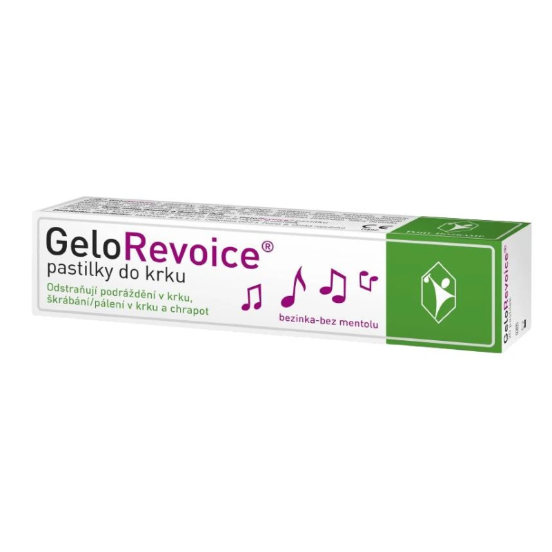 MEDINDEX GeloRevoice pastilky do krku bezinka-bez mentolu 20 ks