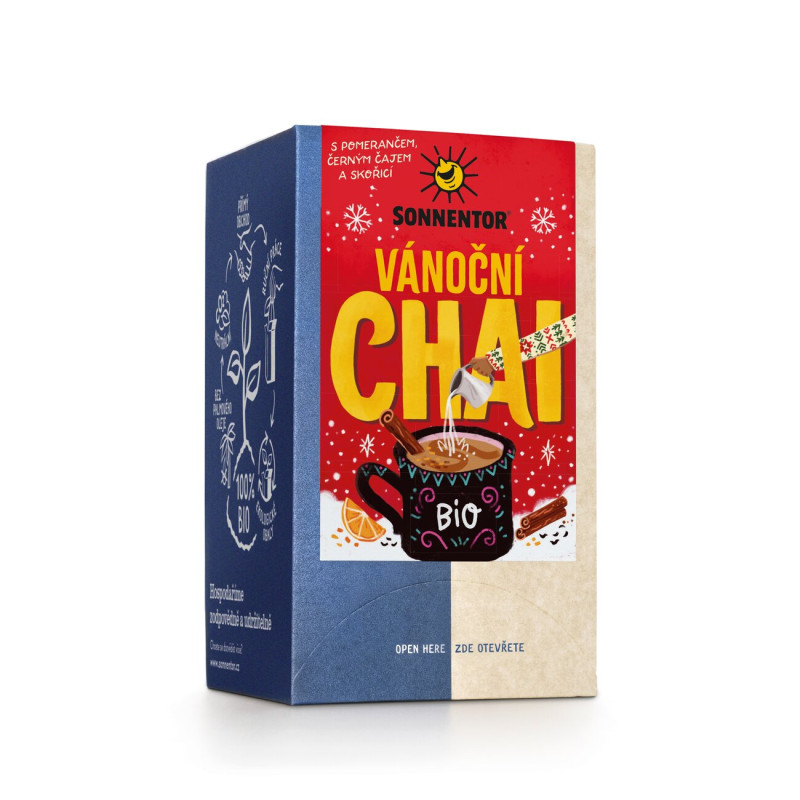 SONNENTOR Chai vánoční 18 nálevových sáčků SONNENTOR Chai vánoční 18 nálevových sáčků