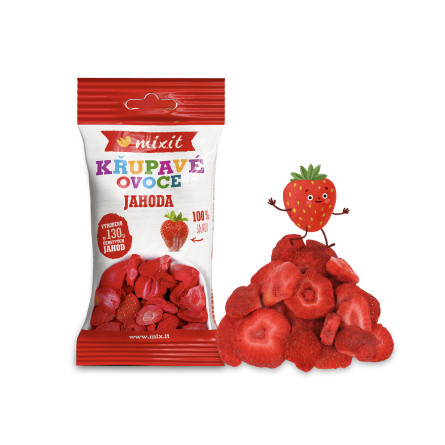 Mixit Křupavé ovoce do kapsy - Jahoda 13 g Mixit Křupavé ovoce do kapsy - Jahoda 13 g