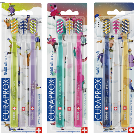 CURAPROX CS 5460 zubní kartáček Ultra soft 3 ks WINTER Gutierrez CURAPROX CS 5460 zubní kartáček Ultra soft 3 ks WINTER Gutierrez