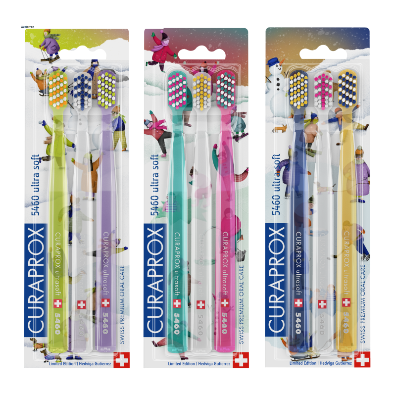 CURAPROX CS 5460 zubní kartáček Ultra soft 3 ks WINTER Gutierrez CURAPROX CS 5460 zubní kartáček Ultra soft 3 ks WINTER Gutierrez