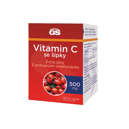 GS Vitamin C 500 mg se šípky 50+10 tablet