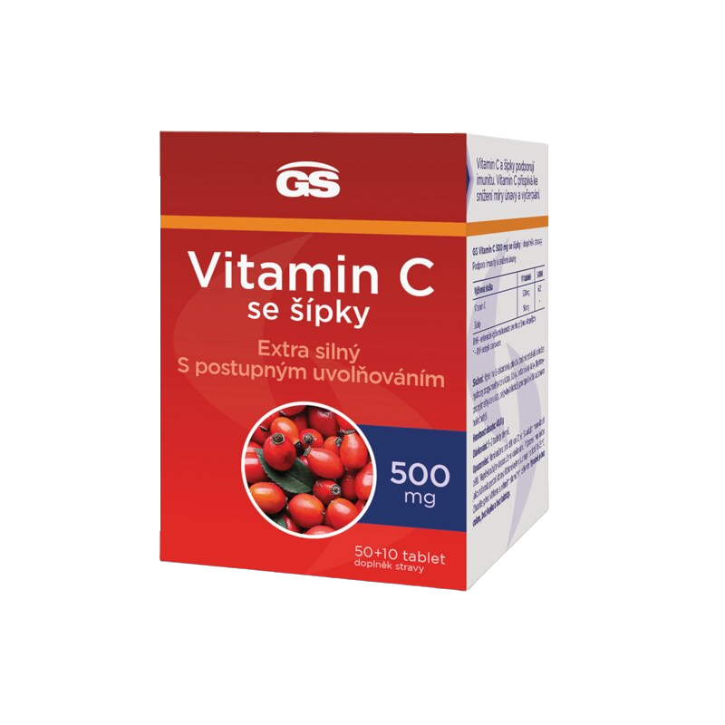 GS Vitamin C 500 mg se šípky 50+10 tablet
