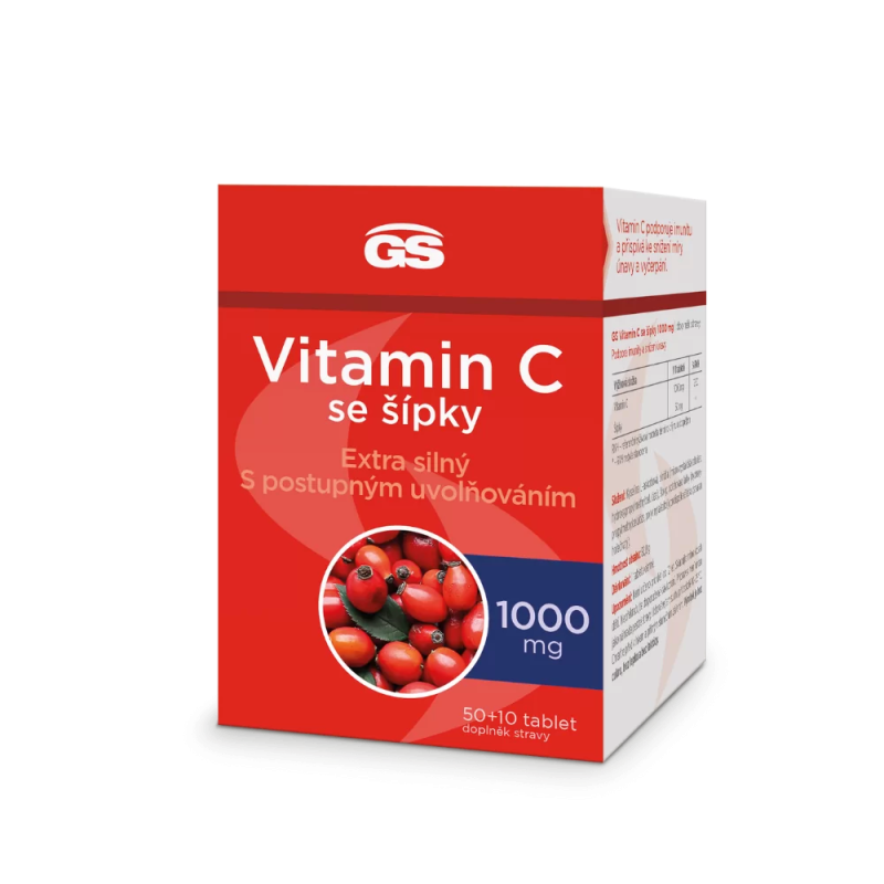 GS Vitamin C 1000 mg se šípky 50+10 tablet