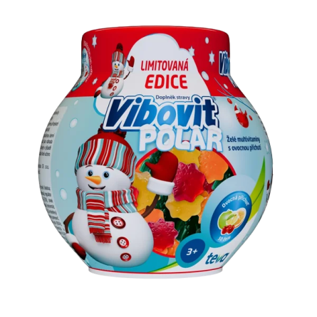 VIBOVIT Polar želé multivitamíny s ovocnou příchutí 50 ks