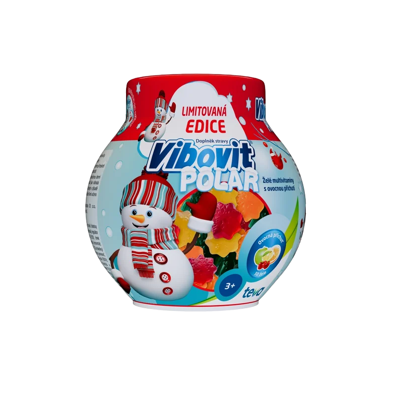 VIBOVIT Polar želé multivitamíny s ovocnou příchutí 50 ks