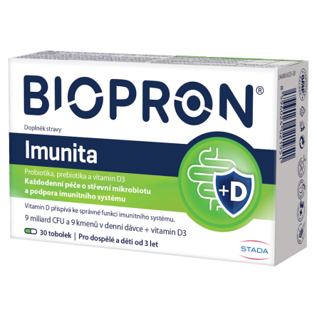 BIOPRON Imunita s vitaminem D3 30 tobolek