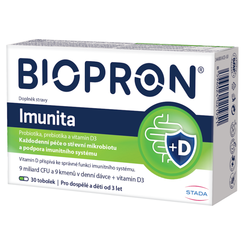 BIOPRON Imunita s vitaminem D3 30 tobolek