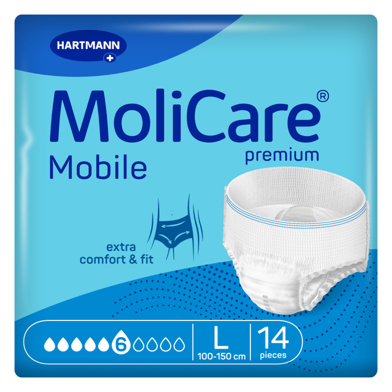 MOLICARE Mobile 6 kapek L inkontinenční kalhotky 14 ks