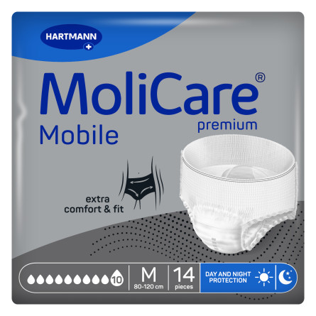 MOLICARE Mobile 10 kapek M inkontinenční kalhotky 14 ks