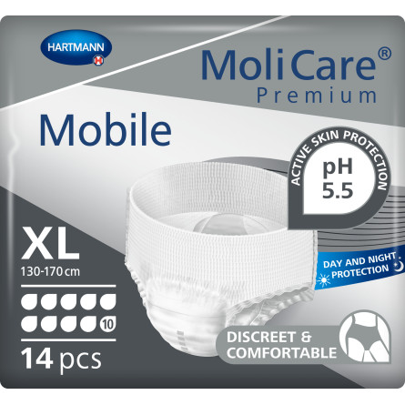 MOLICARE Mobile 10 kapek XL inkontinenční kalhotky 14 ks