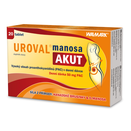 UROVAL Manosa akut 20 tablet