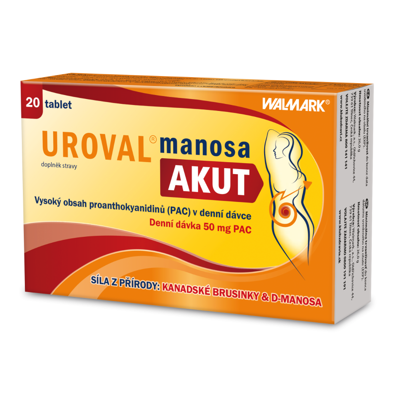 UROVAL Manosa akut 20 tablet