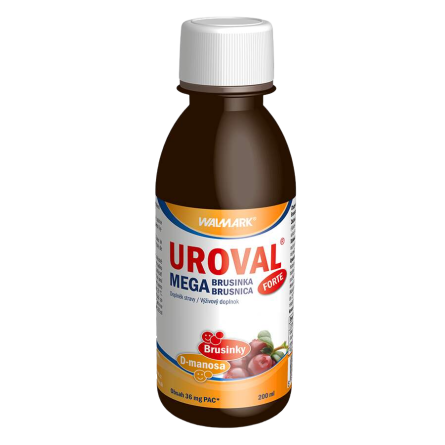 UROVAL Mega brusinka forte extrakt 200 ml