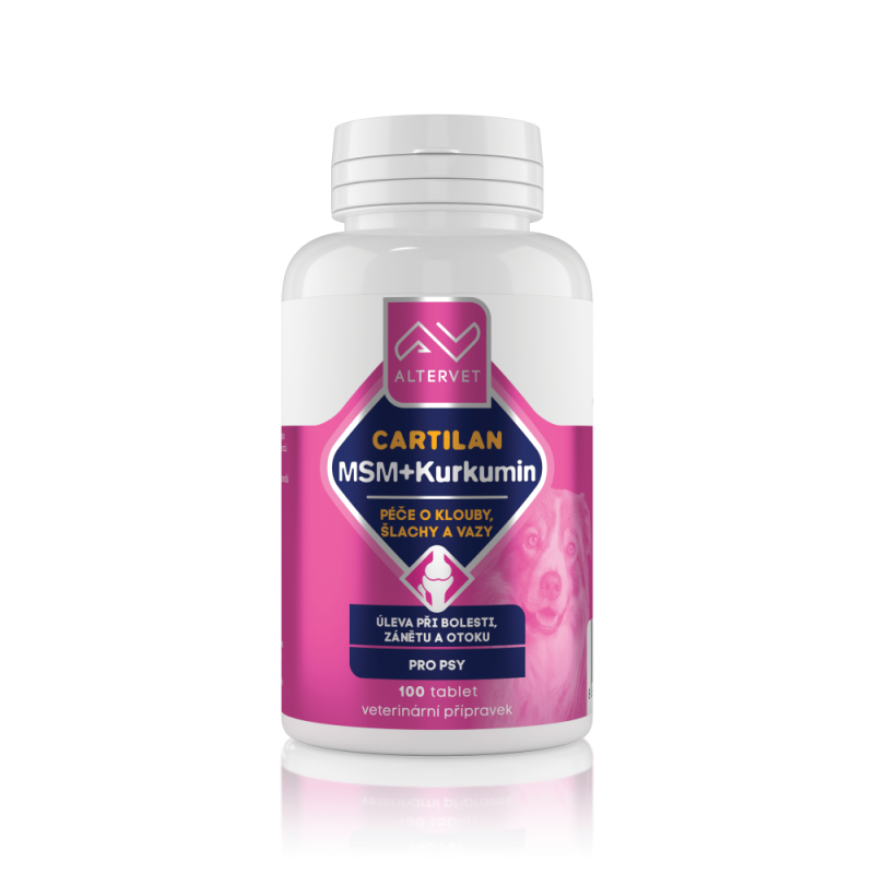 ALTERVET CARTILAN MSM + Kurkumin 100 tablet