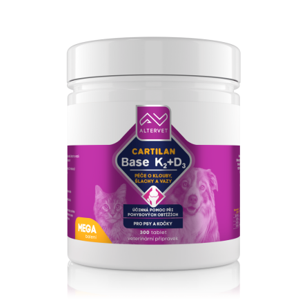 ALTERVET CARTILAN Base K2+D3 MEGA 300 tablet