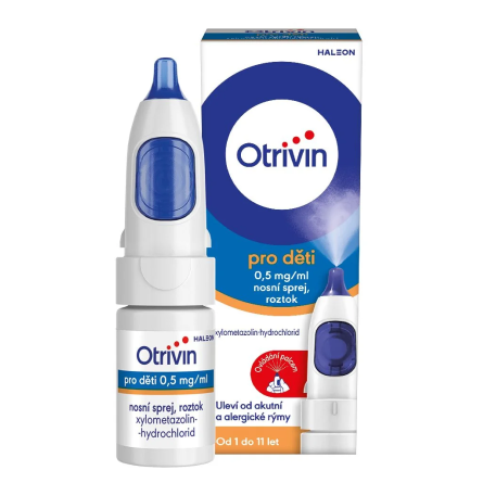 OTRIVIN Pro děti 0,5 mg/ml nosní sprej 10 ml