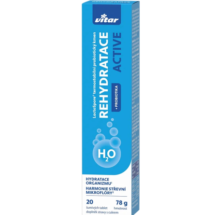 VITAR Rehydratace Active + probiotika 20 šumivých tablet