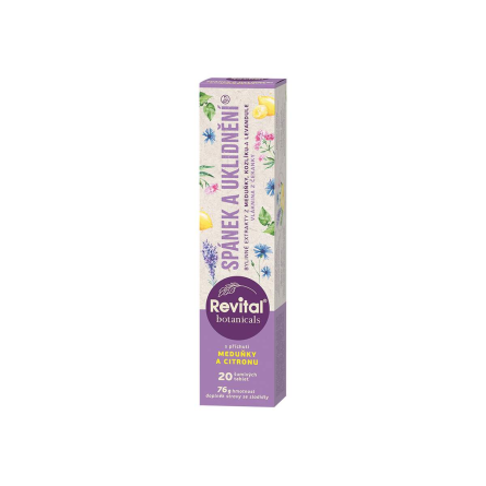 REVITAL Botanicals Spánek a uklidnění 20 šumivých tablet REVITAL Botanicals Spánek a uklidnění 20 šumivých tablet