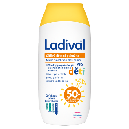 LADIVAL CITLIVÁ DĚTSKÁ POKOŽKA OF 50+ mléko 200 ml