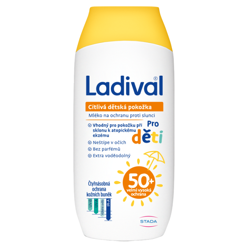 LADIVAL CITLIVÁ DĚTSKÁ POKOŽKA OF 50+ mléko 200 ml