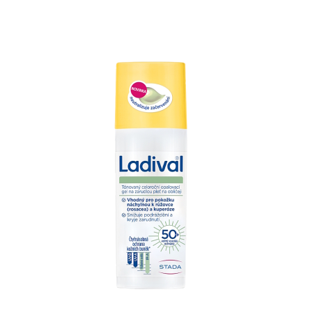 LADIVAL Tónovaný opalovací gel na zarudlou pleť OF 50+ 50 ml