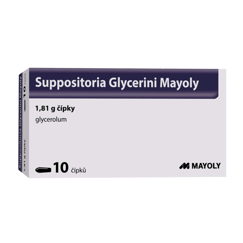 SUPPOSITORIA GLYCERINI Mayoly 1,81 g 10 čípků