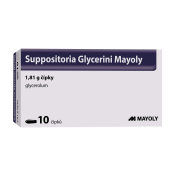 SUPPOSITORIA GLYCERINI Mayoly 1,81 g 10 čípků