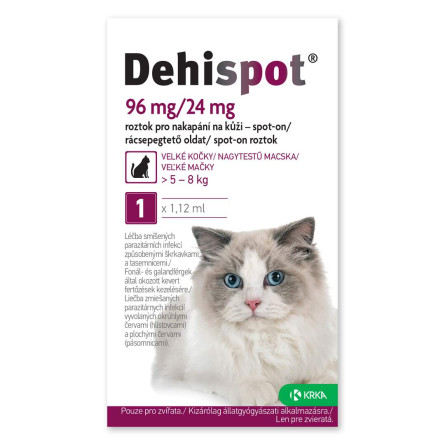 Dehispot 96 mg/24 mg spot-on 1x1,12 ml