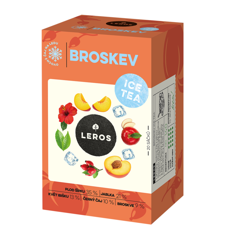 LEROS Ice Tea broskev 20x2.2 g LEROS Ice Tea broskev 20x2.2 g