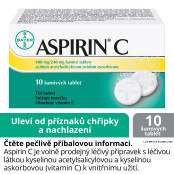 ASPIRIN C 400 mg/240 mg 10 šumivých tablet ASPIRIN C 400 mg/240 mg 10 šumivých tablet