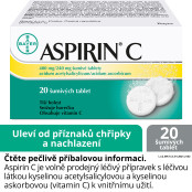 ASPIRIN C 400 mg/240 mg 20 šumivých tablet ASPIRIN C 400 mg/240 mg 20 šumivých tablet