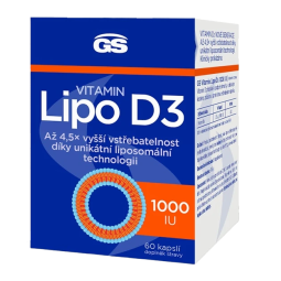 GS Vitamin Lipo D3 1000 IU 60 kapslí