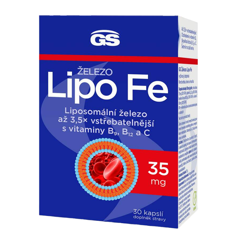 GS Lipo Fe Železo 30 kapslí