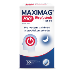 MAXIMAG BiG Bisglycinát+vit.B6 60 tablet