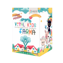 VIESTE Vital Kids FARMA Multivitaminové bonbóny 12x12 ks + pexeso