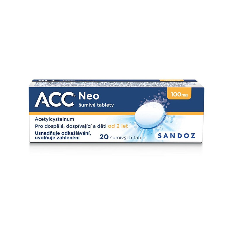 ACC NEO 100 mg 20 šumivých tablet ACC NEO 100 mg 20 šumivých tablet