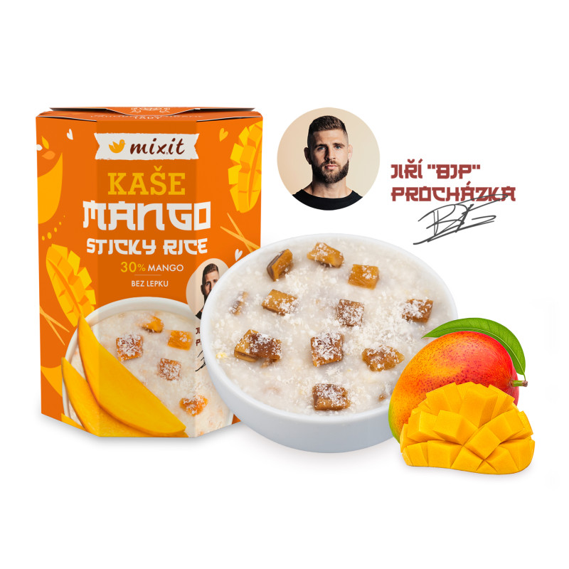 MIXIT Mango Sticky Rice - Rýžová kaše Jirky Procházky 270 g MIXIT Mango Sticky Rice - Rýžová kaše Jirky Procházky 270 g