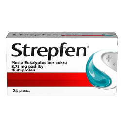 STREPFEN Med a Eukalyptus bez cukru 8,75 mg 24 pastilek