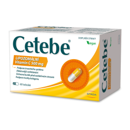 CETEBE Lipozomální Vitamin C 500 mg 60 tobolek