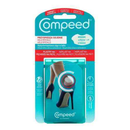 Compeed Náplast na puchýře na paty 5 ks