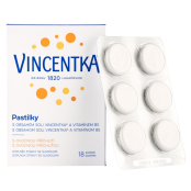 VINCENTKA Pastilky s ovocnou příchutí 18 ks