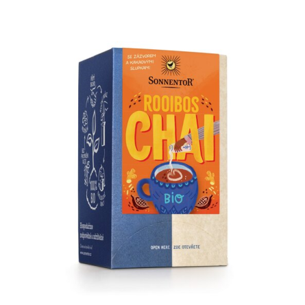 SONNENTOR Chai rooibos Bio 18 nálevových sáčků