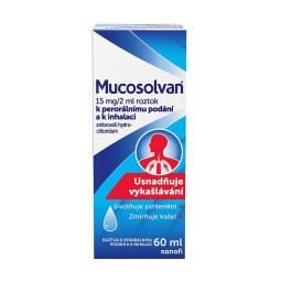 MUCOSOLVAN roztok k perorálnímu podání a k inhalaci 60 ml